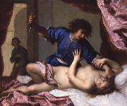 Felice Ficherelli The Rape of Lucretia oil on canvas